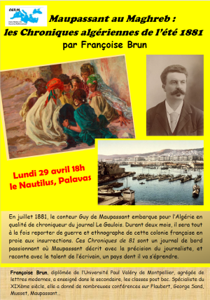 Maupassant au Maghreb : les chroniques algériennes de l'été 1881
