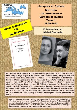 Les Carnets de guerre de Jacques Maritain, 1939-1942