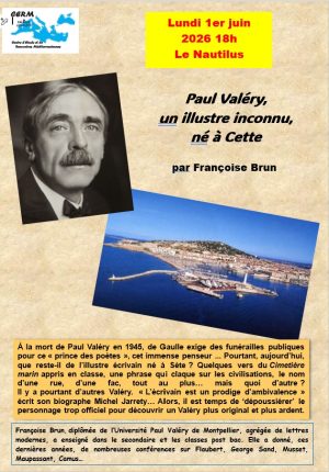 Paul Valéry un illustre inconnu né à Cette